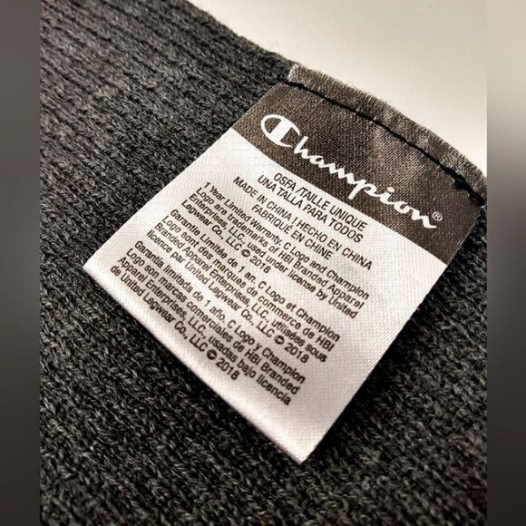 Champion Long Winter Knit Scarf Logo Men's Ladies Women - Picture 6 of 8